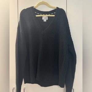 Pink Black Knit Sweater L